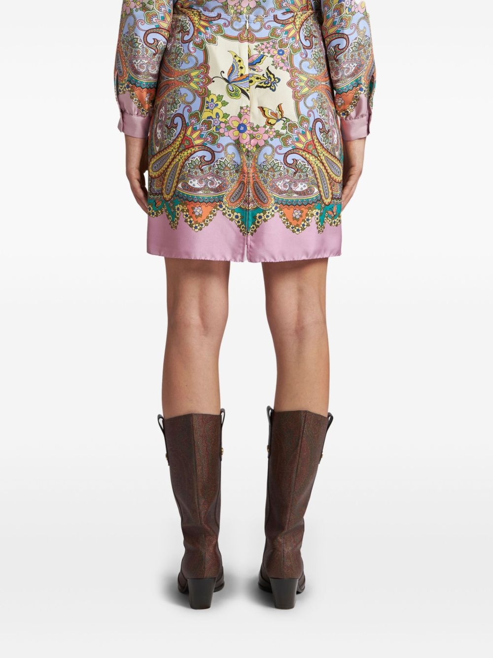 paisley-print miniskirt - 4