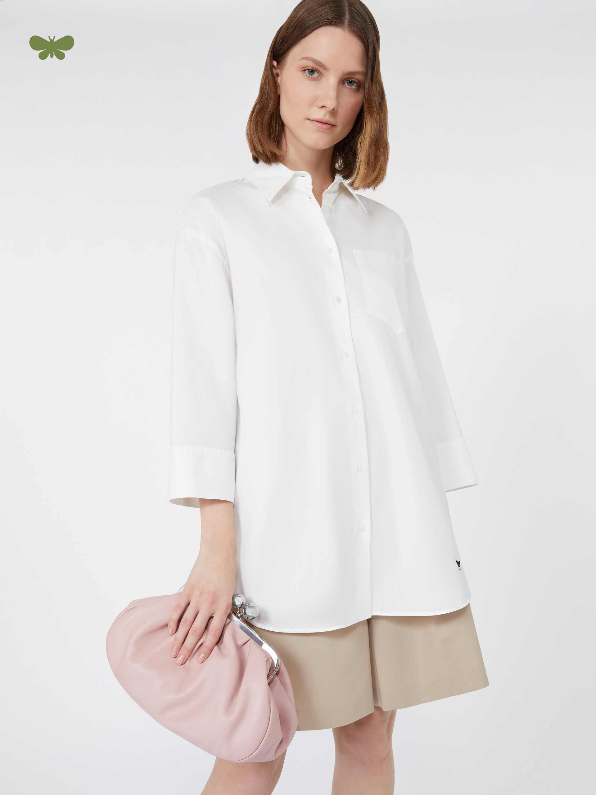 QUEVA Oversized cotton Oxford shirt - 5