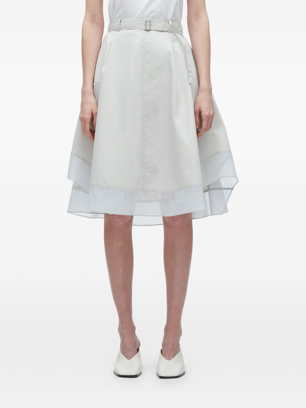 belted layered skirt - 3