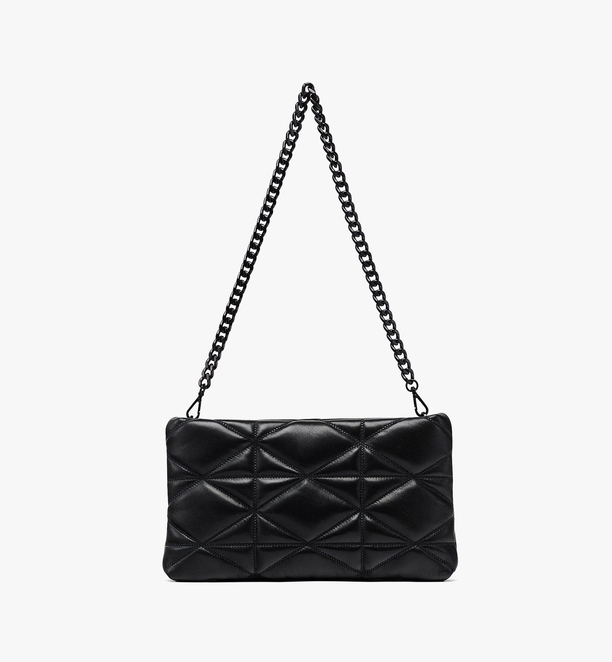 Travia Zip Pouch in Cloud Quilted Leather - 4