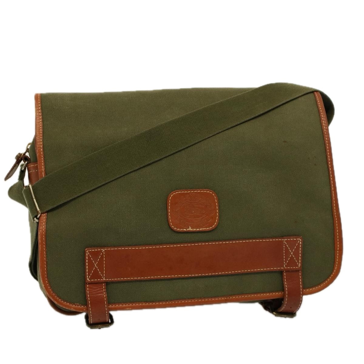 Burberry Shoulder Bag Canvas Khaki - 1