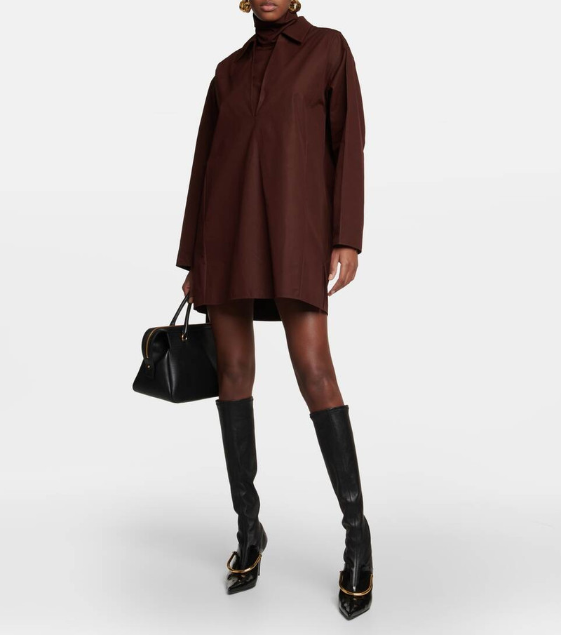 Jil Sander Embellished leather knee-high boots outlook