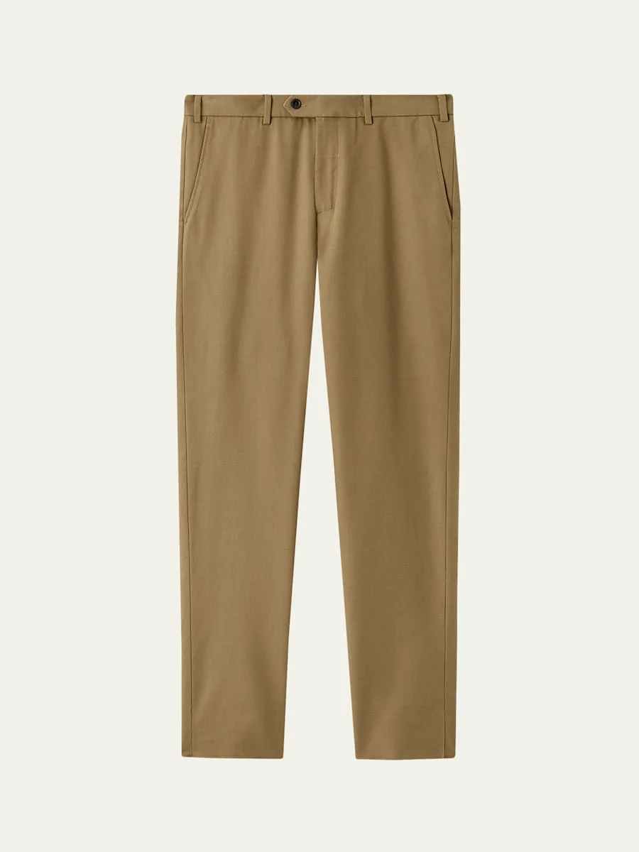 Men's Carlo Hyannis Straight Cotton Trousers - 1