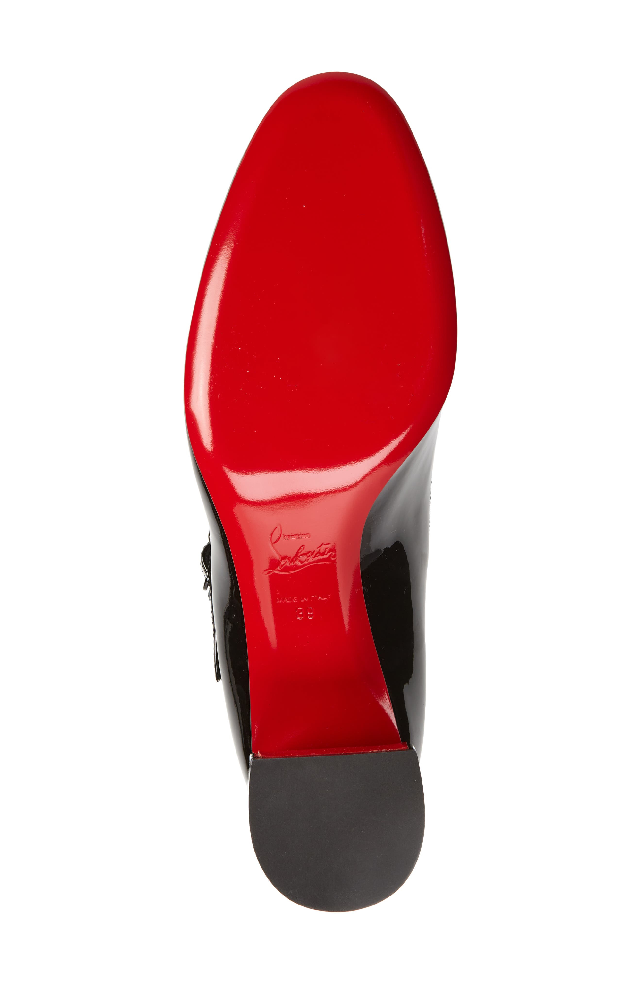 Christian Louboutin Miss Jane Pump in B439 Black/lin Black at Nordstrom - 6