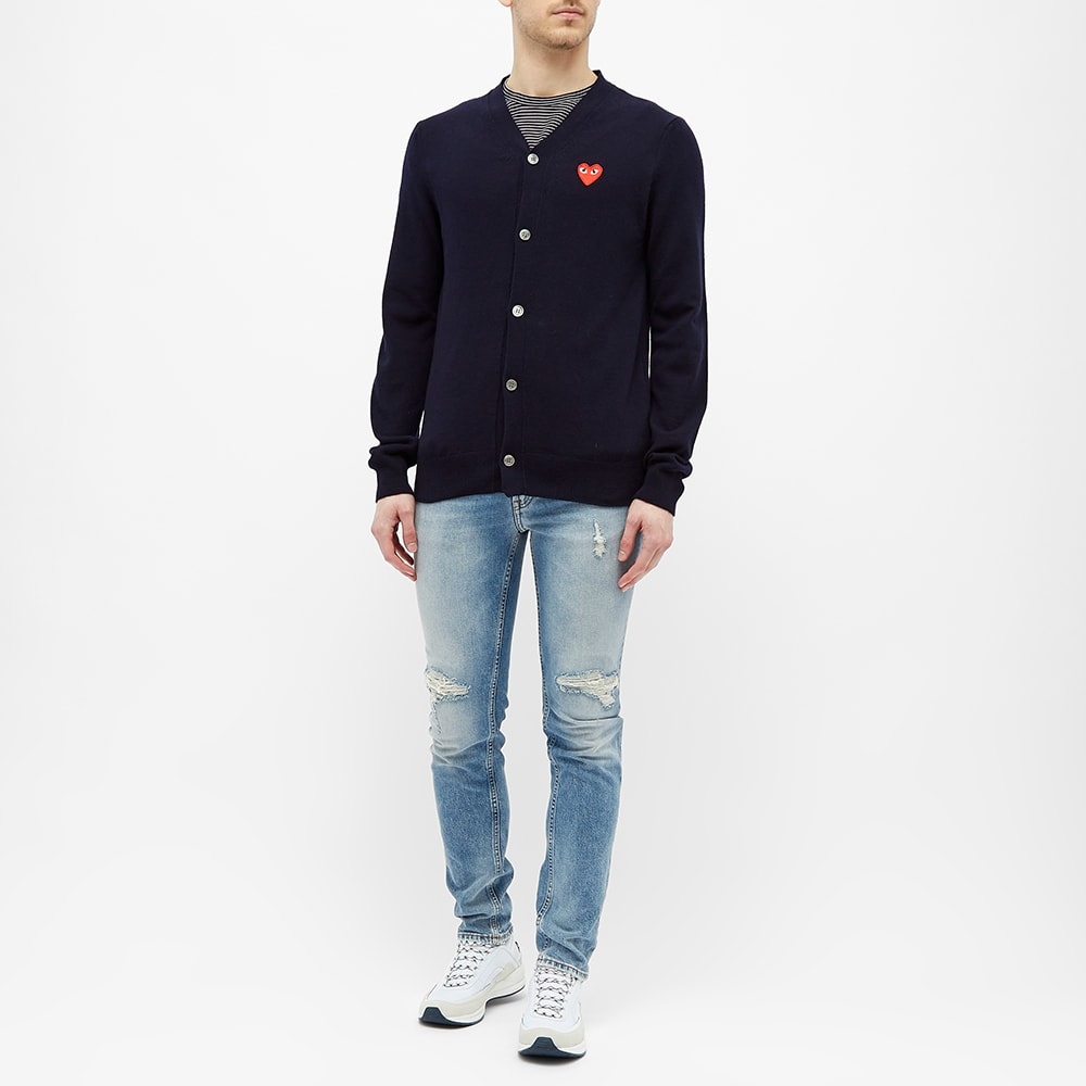 Comme des Garcons Play Red Heart Cardigan - 3