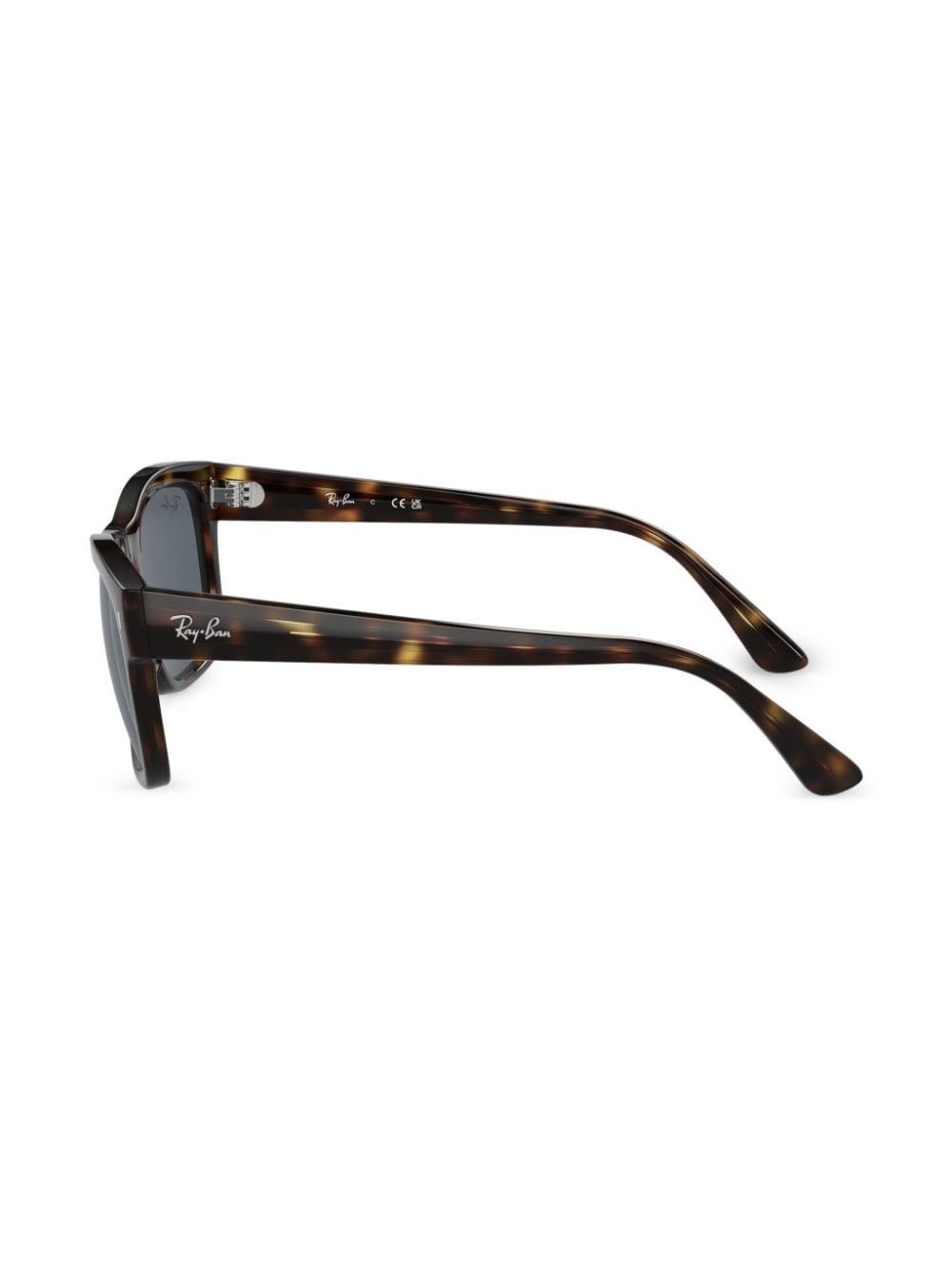 tortoiseshell-effect square-frame sunglasses - 3