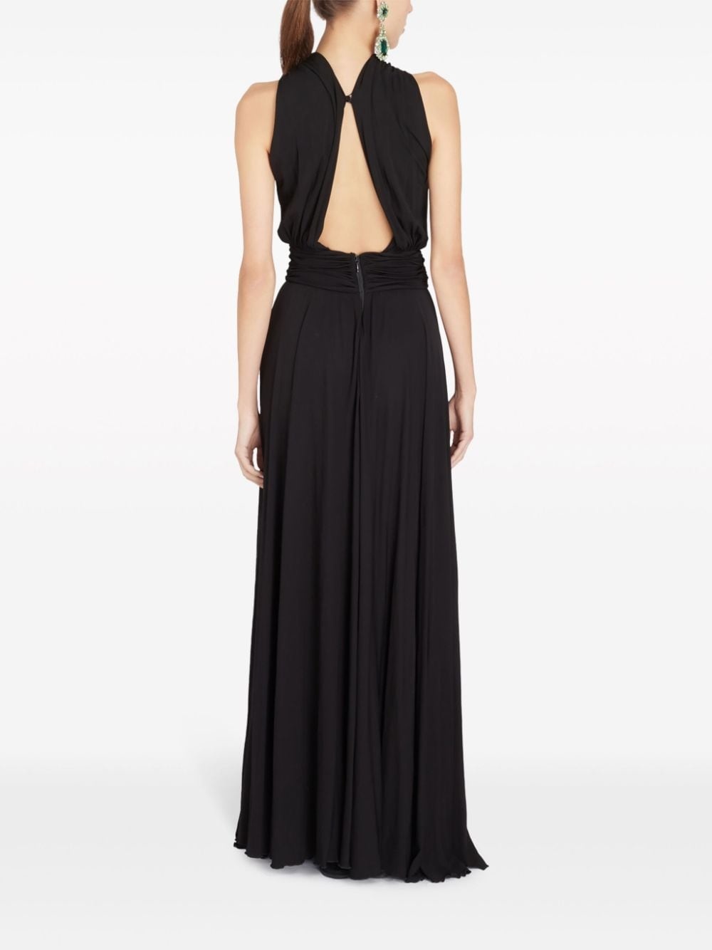Laced knot-detail maxi dress - 4