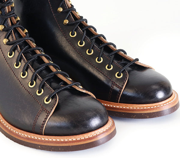 Monkey Boots Shinki Hikaku Horsebutt Black - 8
