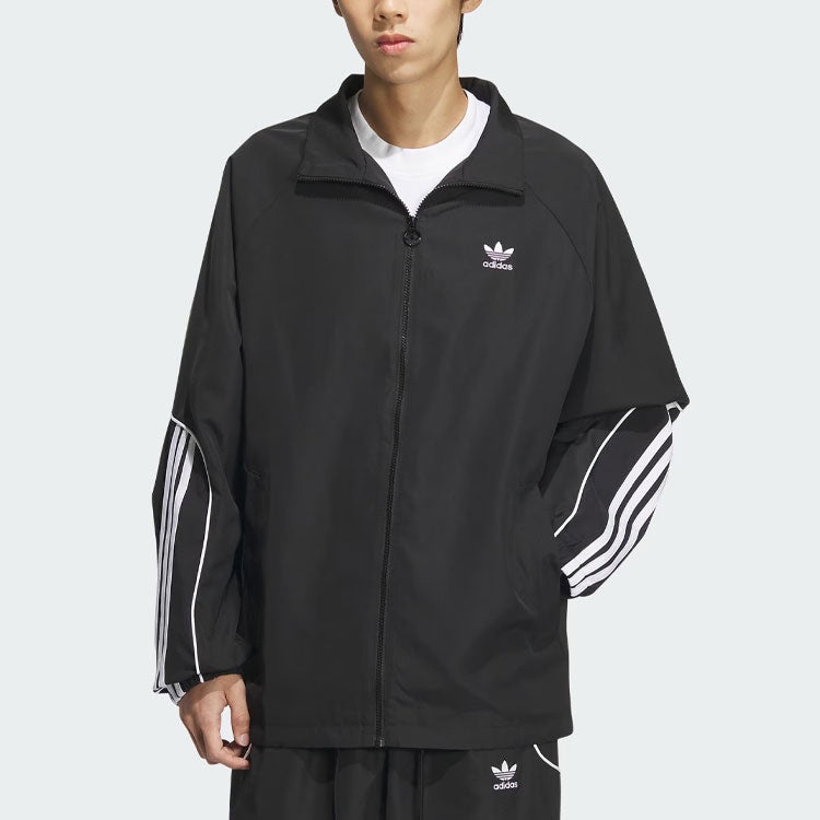 adidas Originals 3-Stripes Coach Jacket Asia Sizing 'Black' JE3491 - 3