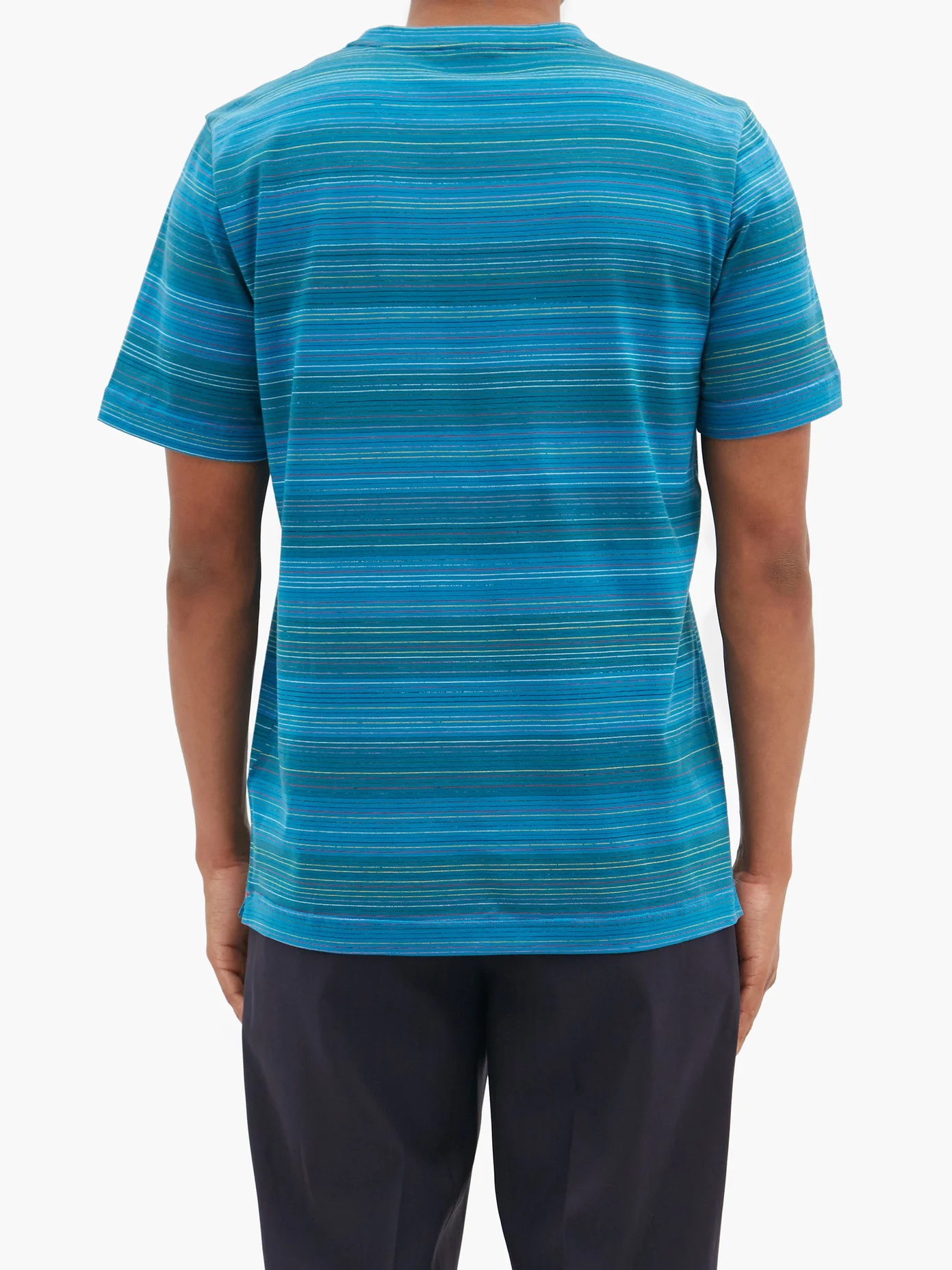 Striped cotton-jersey T-shirt - 5