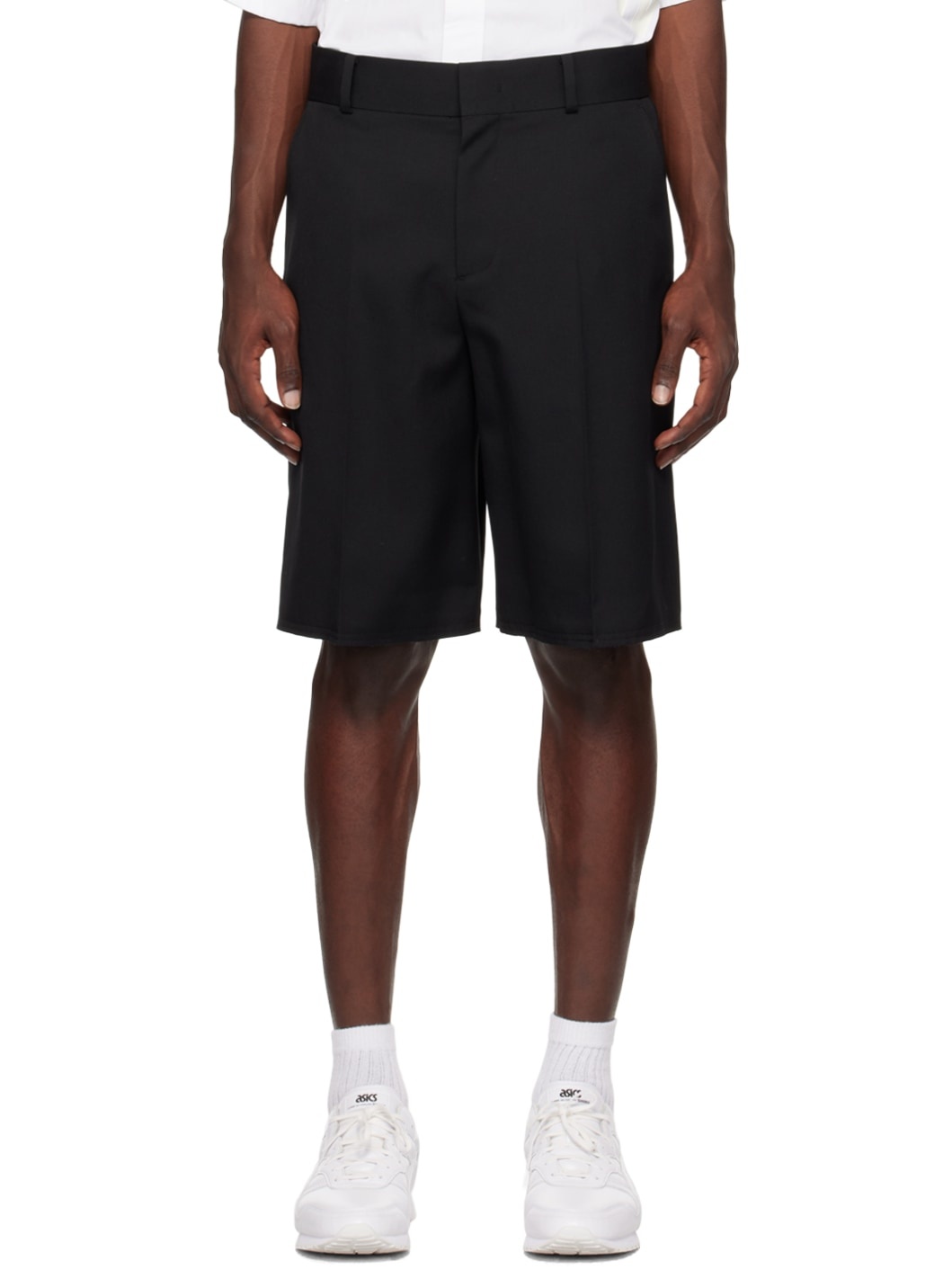 Black Low-Rise Shorts - 1