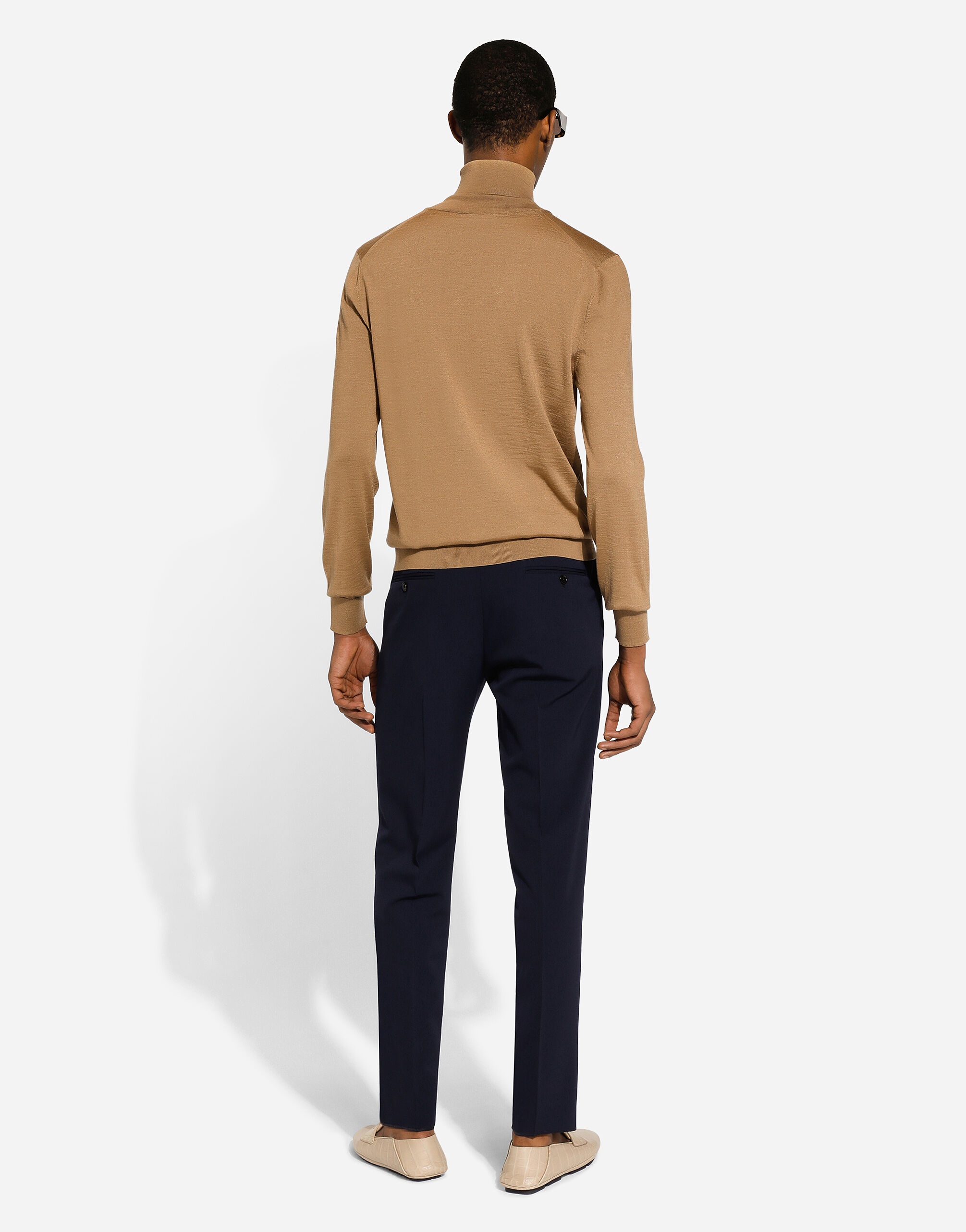 Cashmere and silk turtle-neck sweater - 3