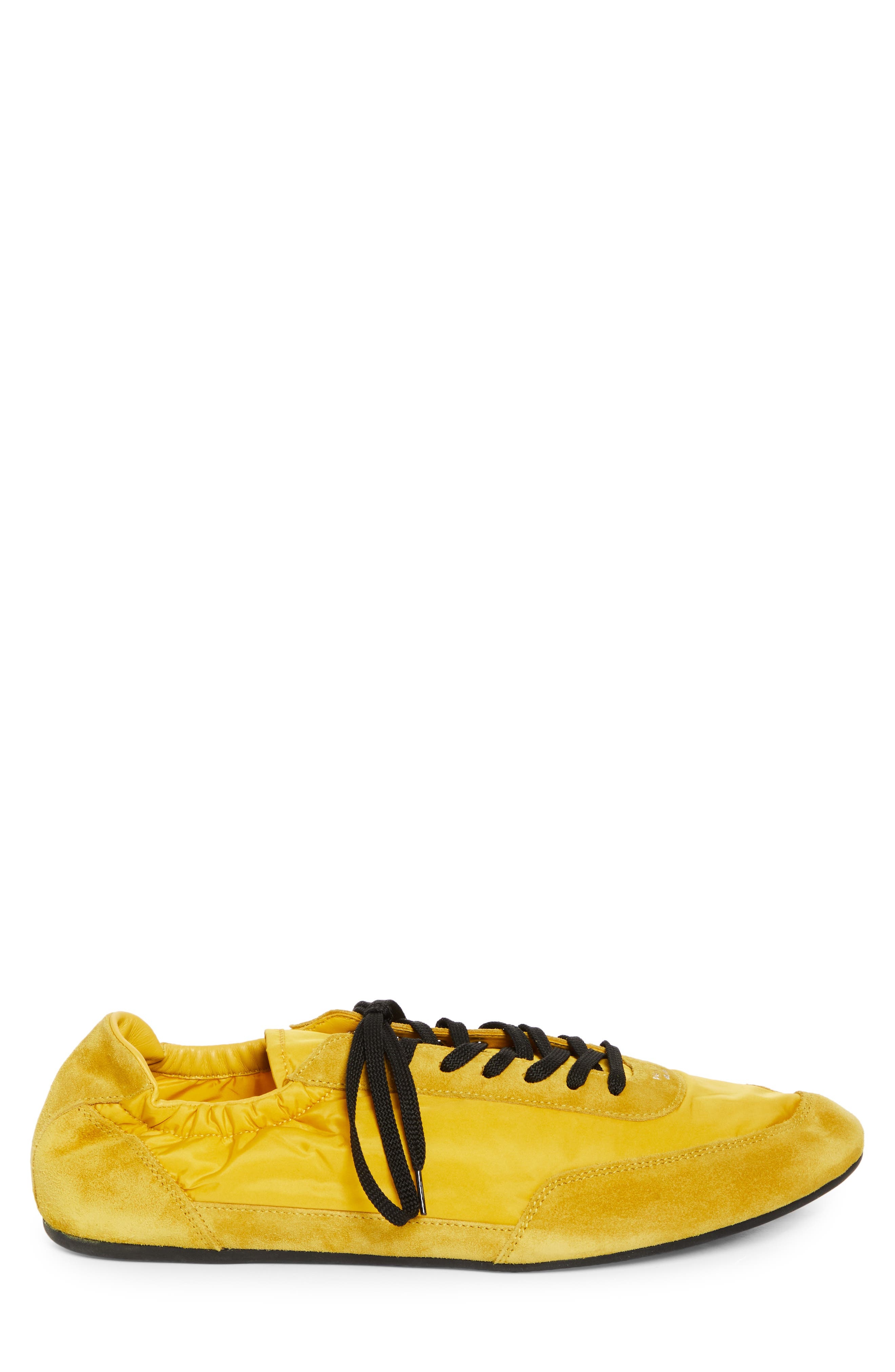 Prada Collapse Mixed Media Low Top Sneaker in Topazio at Nordstrom - 3