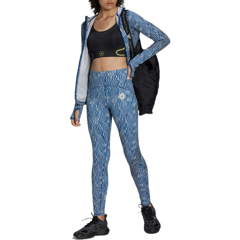 adidas (WMNS) adidas by Stella McCartney TruePace Running COLD.RDY Leggings 'Teal' HG6865 outlook