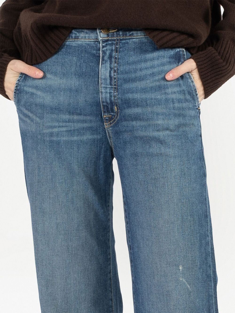 Anna mid-rise wide-leg jeans - 5