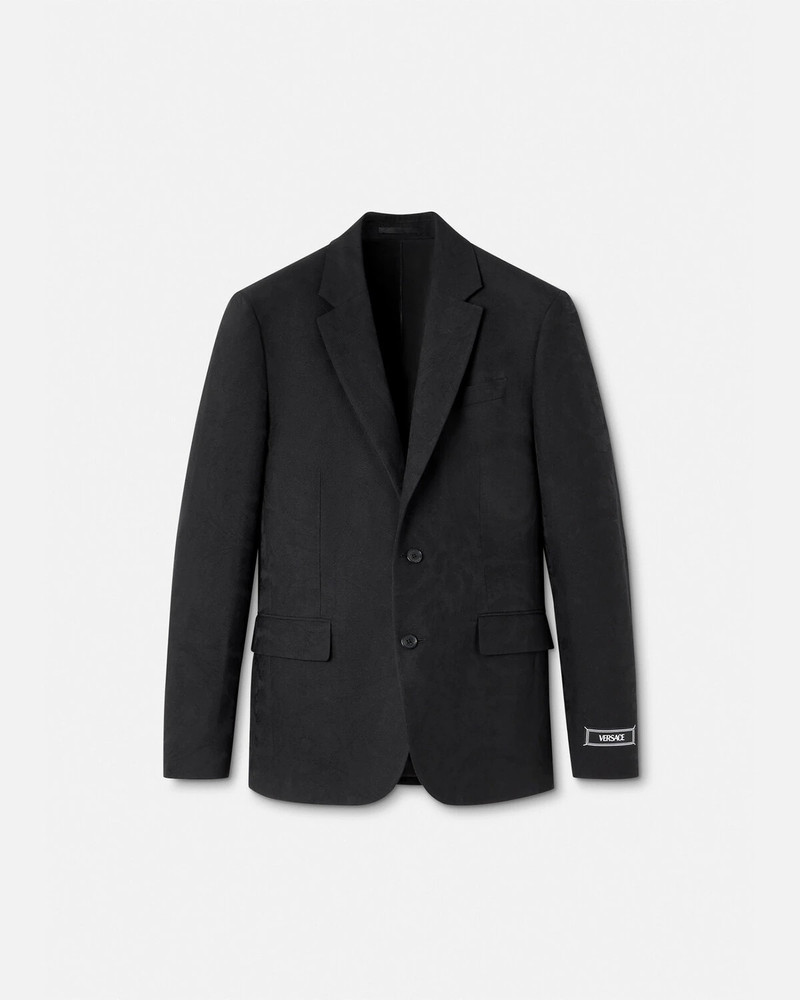 Barocco Jacquard Single-Breasted Blazer 1