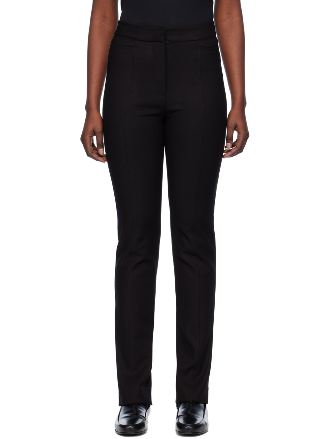 Black Slim Trousers - 1