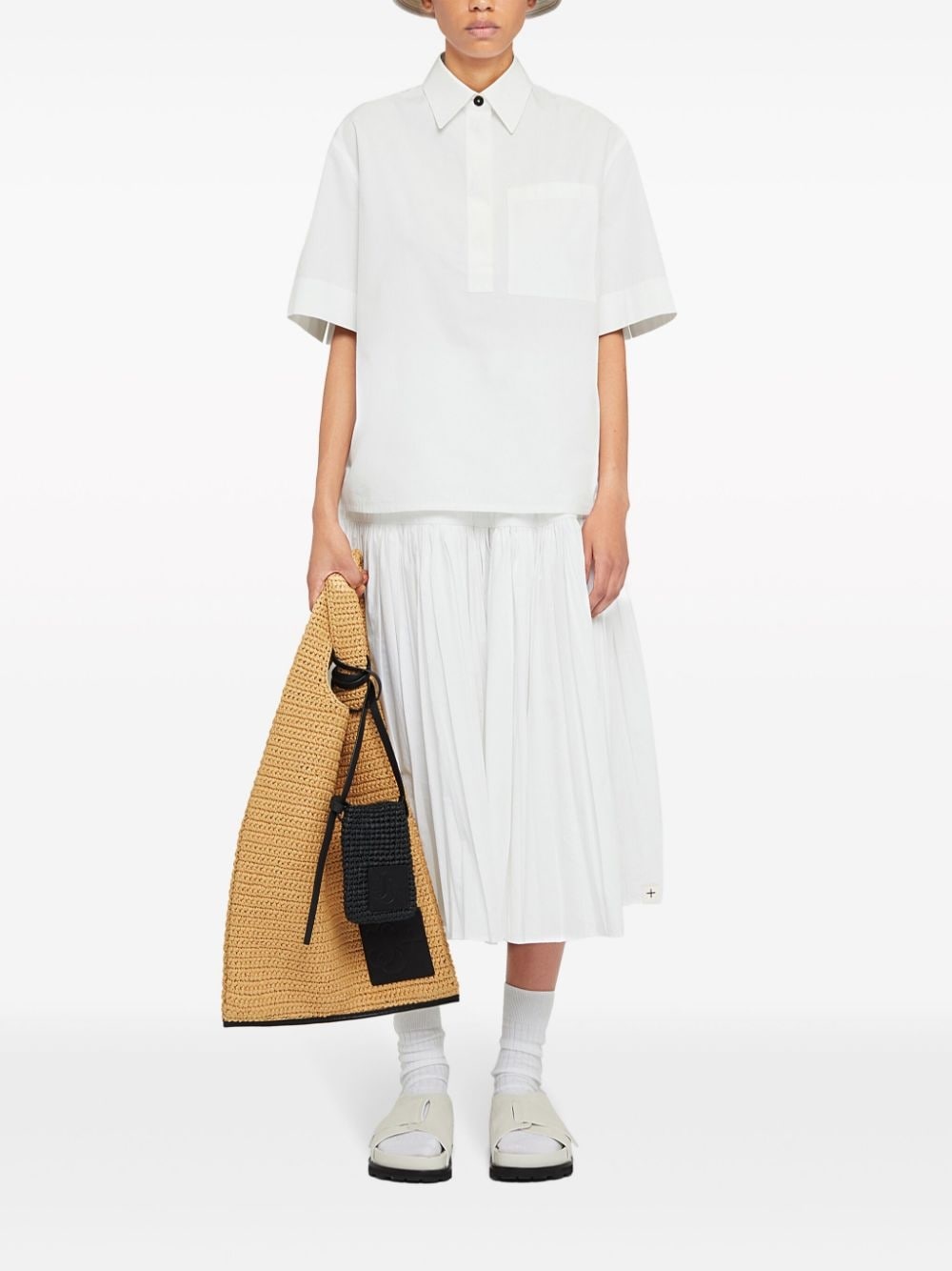 pleated midi skirt - 2