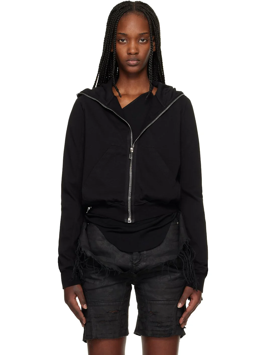 Black Temple Small Hoodie - 1