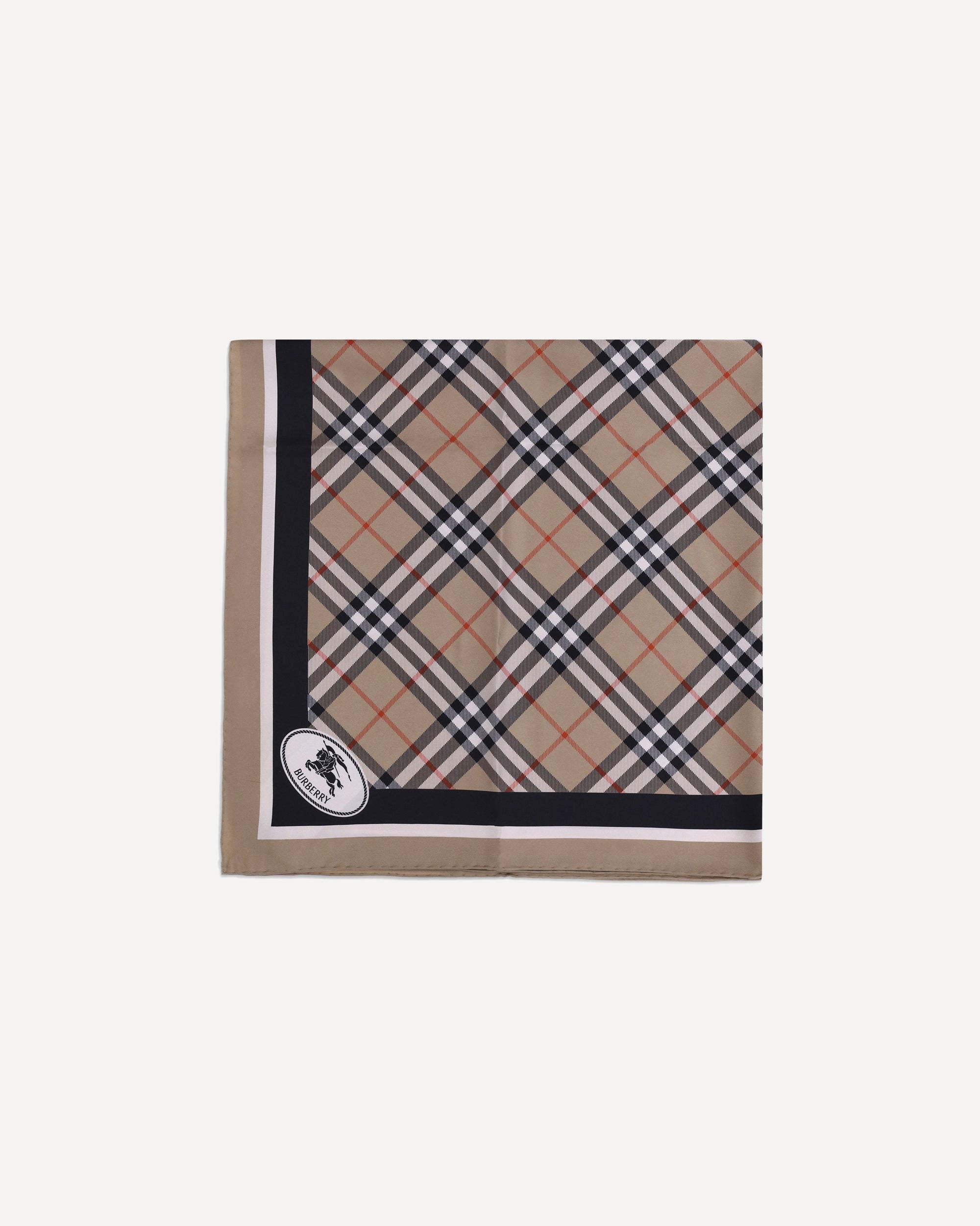 Silk Check Scarf - 1