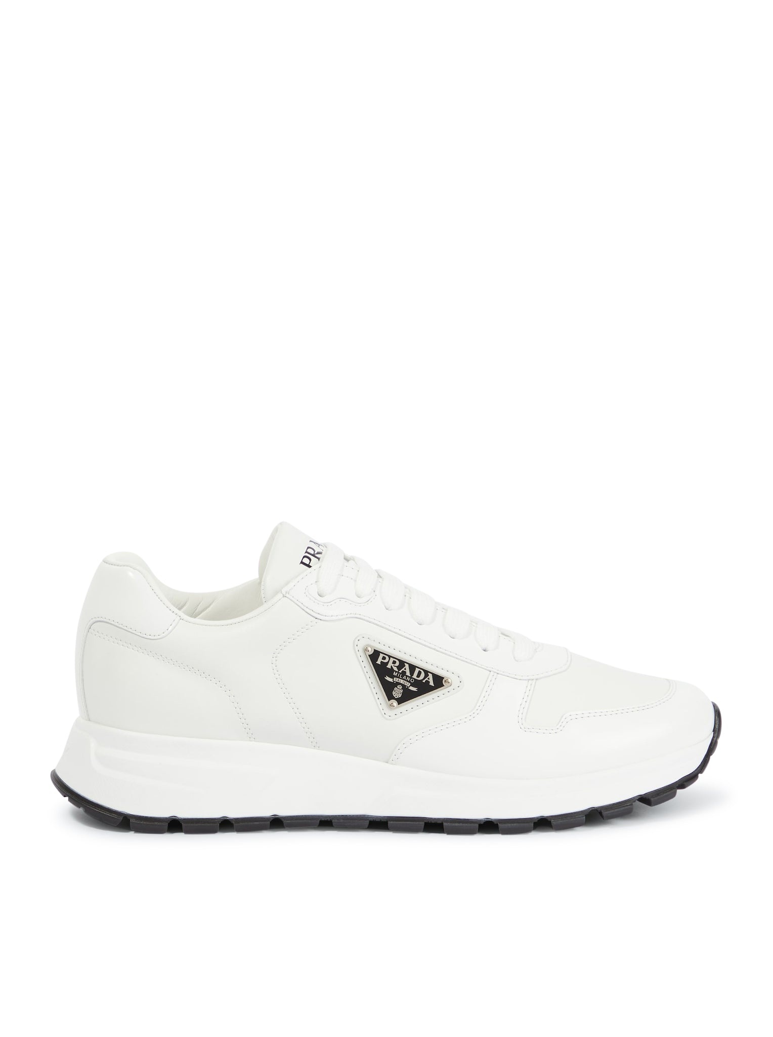 PRADA PRAX 1 SNEAKERS IN RE-NYLON AND BRUSHED LEATHER - 1