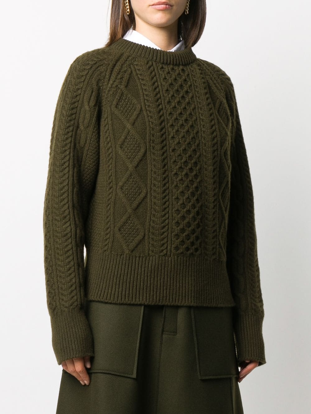 fisherman rib lambswool jumper - 3