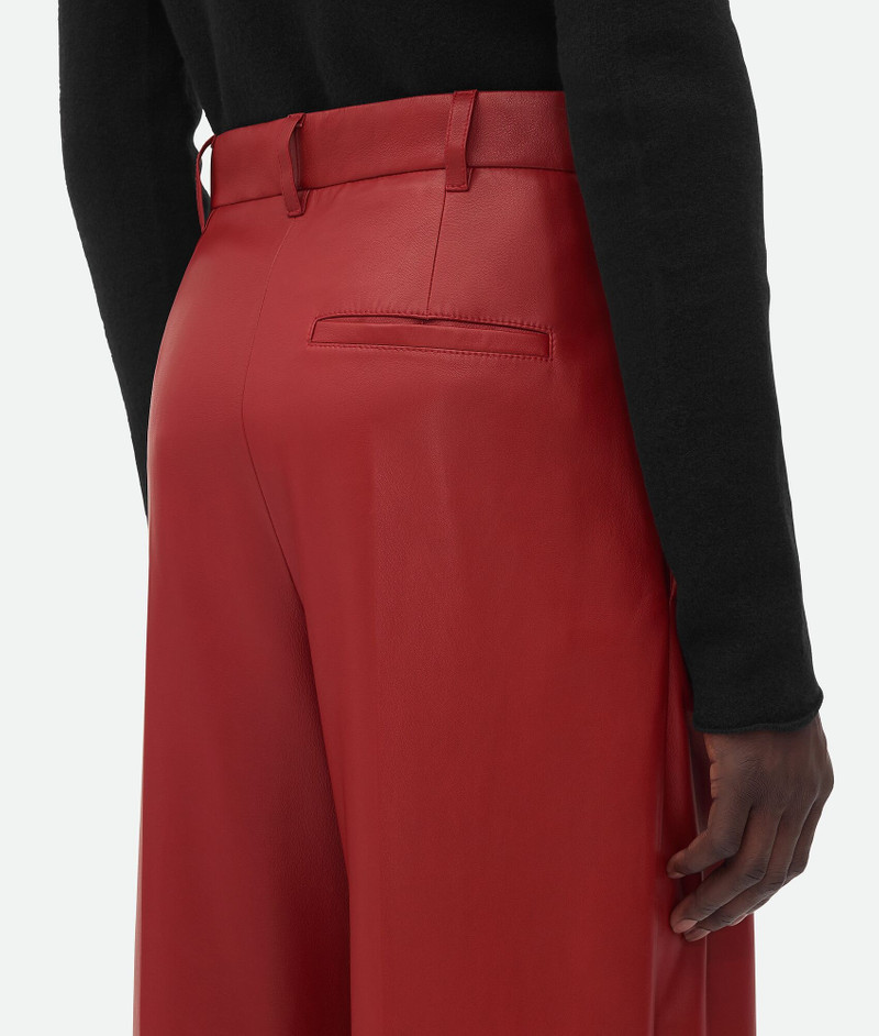 Leather Wide Leg Trousers 5