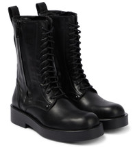 【関税込み】Maxim Ankle Boots in Black Leather Midi-heel ankle boots, black | MAX&Co.