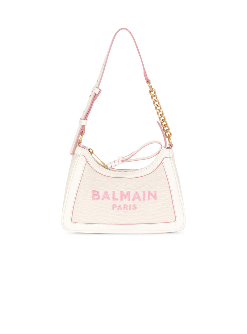 B-Army canvas bag with leather details 1