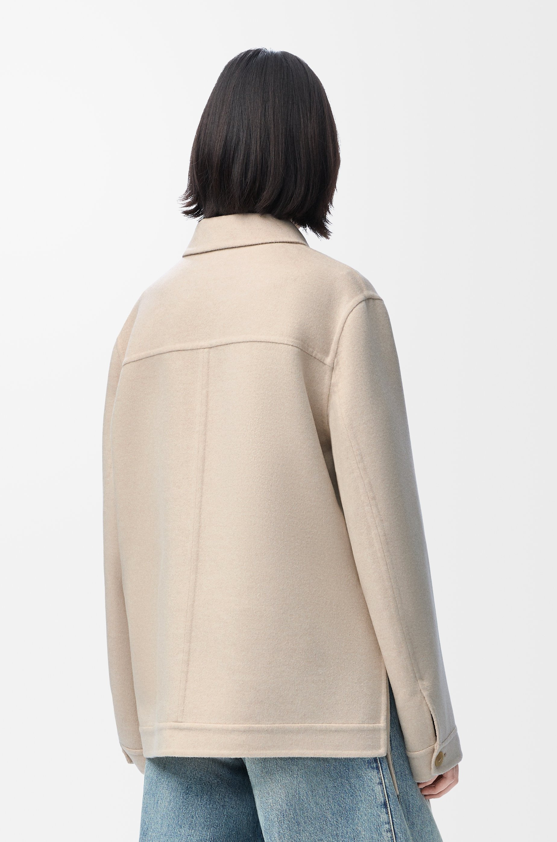 Workwear jacket in wool and cashmere - 4