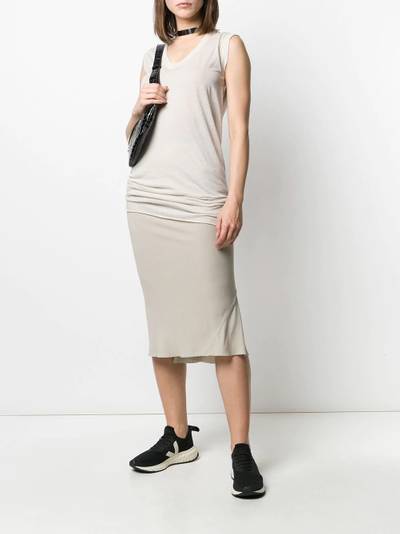 Rick Owens stretch fit draped skirt outlook