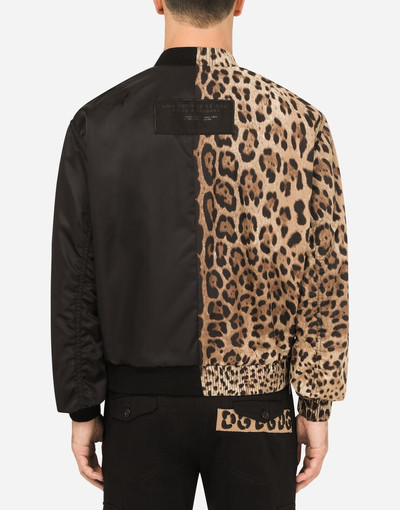 Dolce & Gabbana Leopard-print cotton and nylon jacket outlook