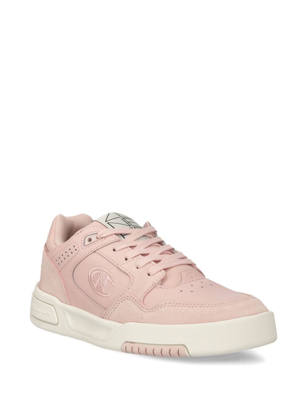 logo-detail perforated sneakers - 2