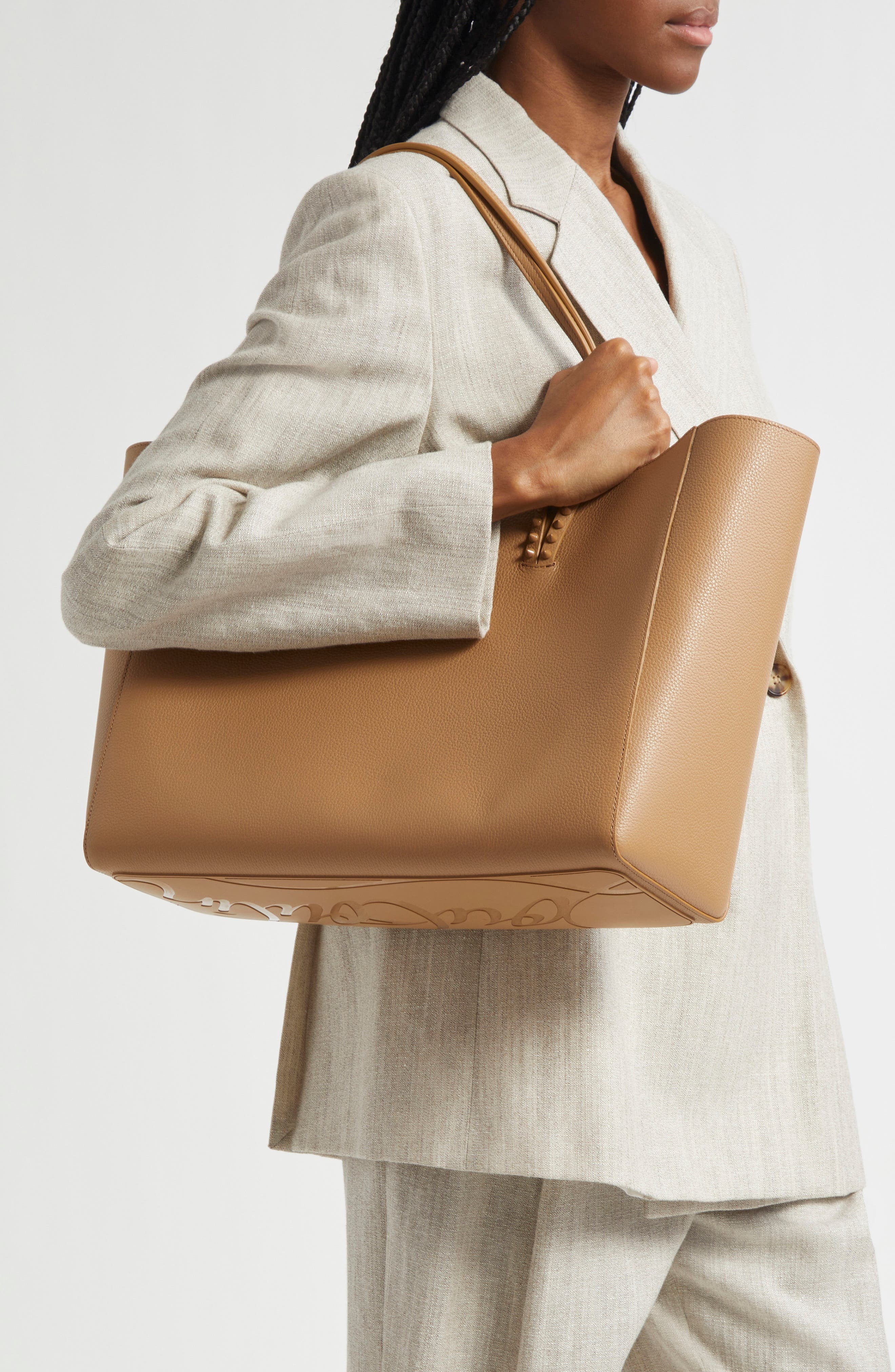 Christian Louboutin Large Cabata Soft Leather Tote Bag in Lionne at Nordstrom - 2