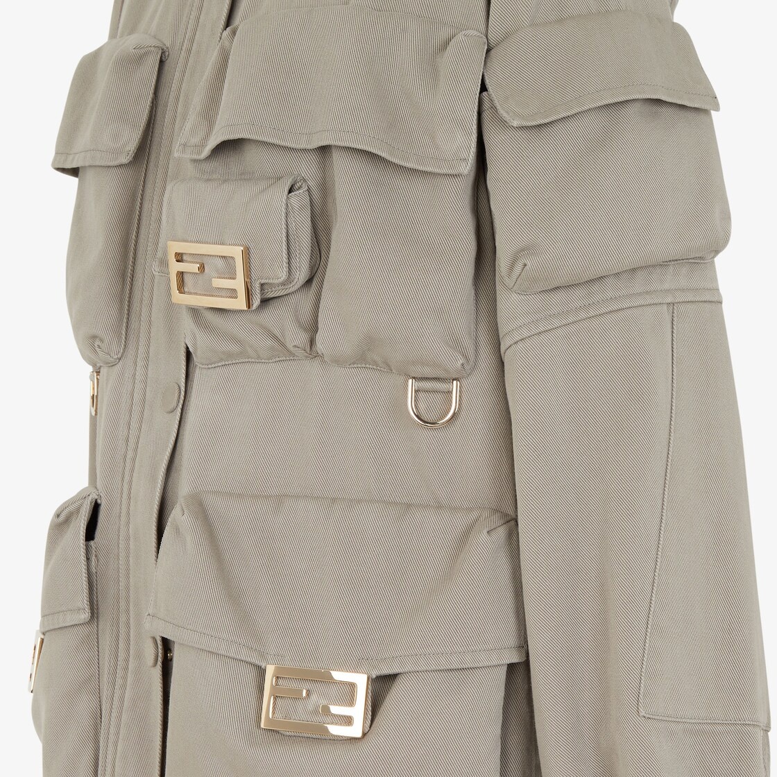 Dove gray drill jacket - 3
