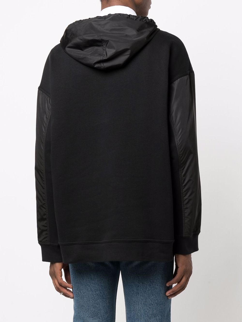 VLTN-patch zipped hoodie - 4