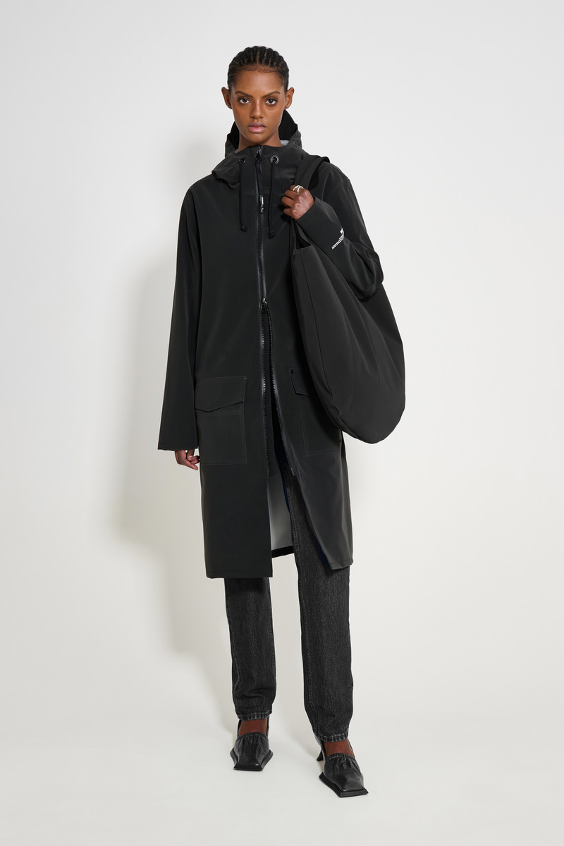 Stockholm Long Patch Matte Black Women Black 1