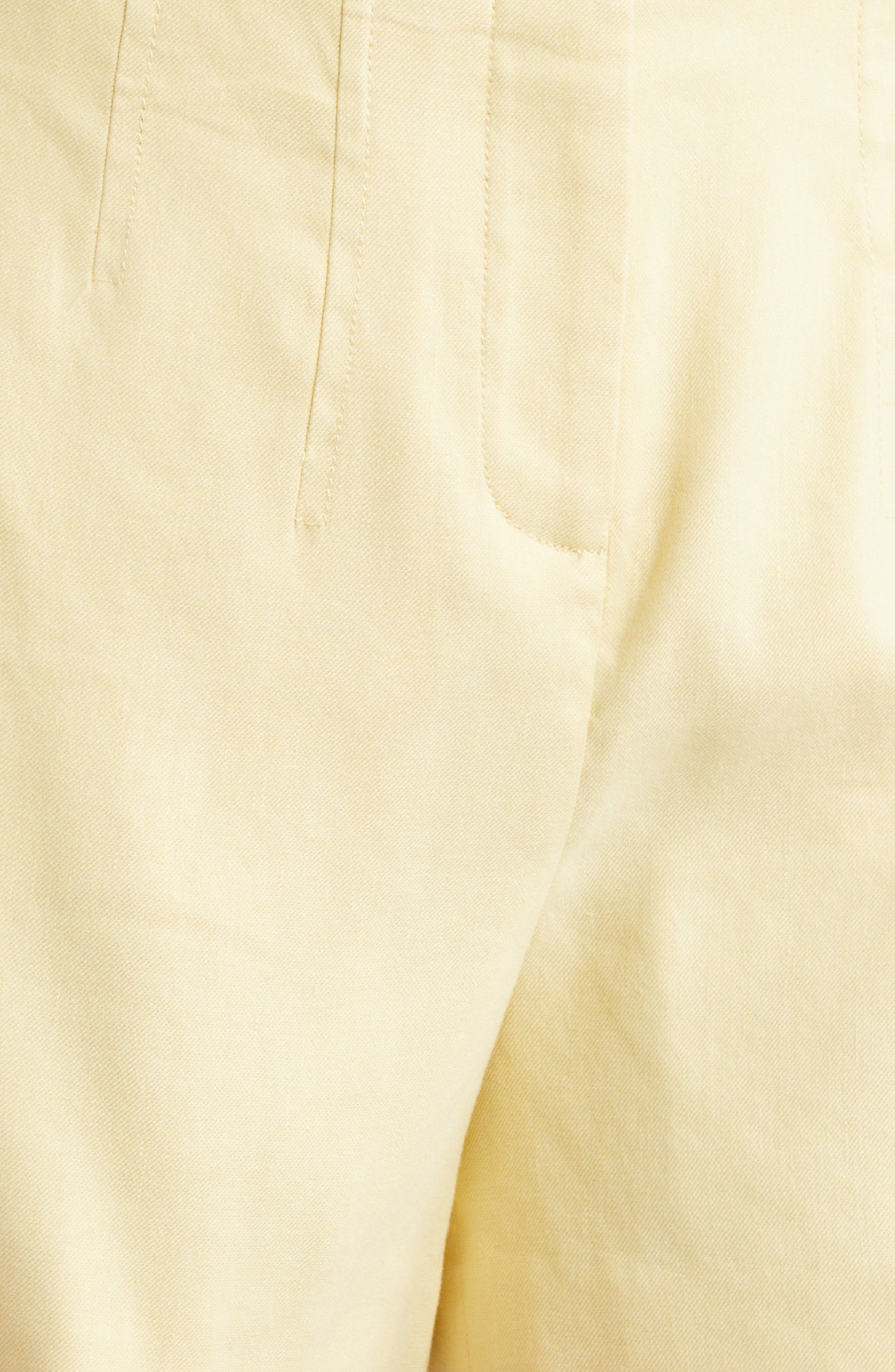 Veronica Beard Brit Linen Blend Shorts in Chamomile at Nordstrom - 6