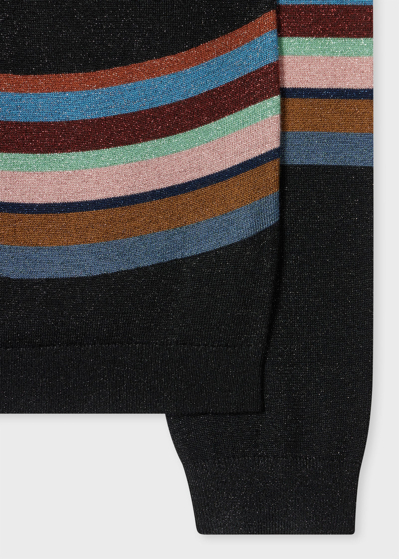 Paul Smith Women's Black 'Swirl' Cardigan outlook