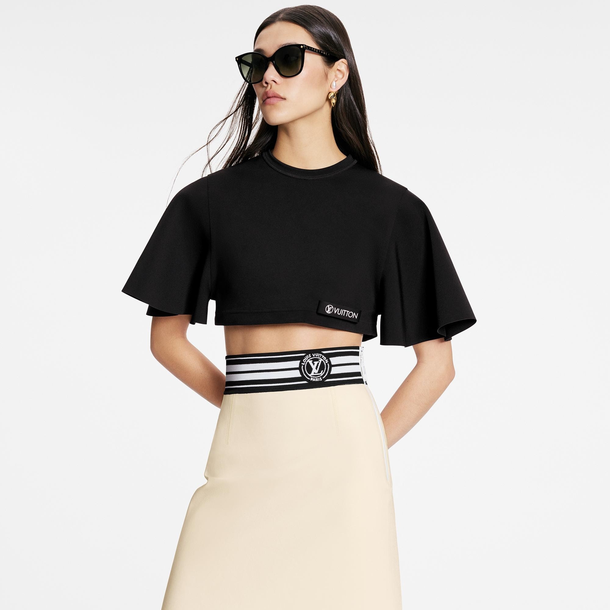 LV Stripe Pencil Skirt - 3