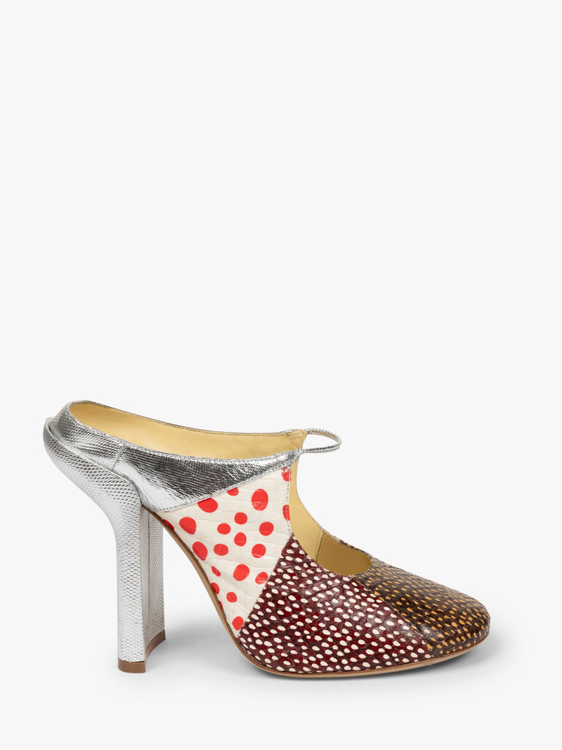 Dries Van Noten HEELED PATCHWORK MULES outlook