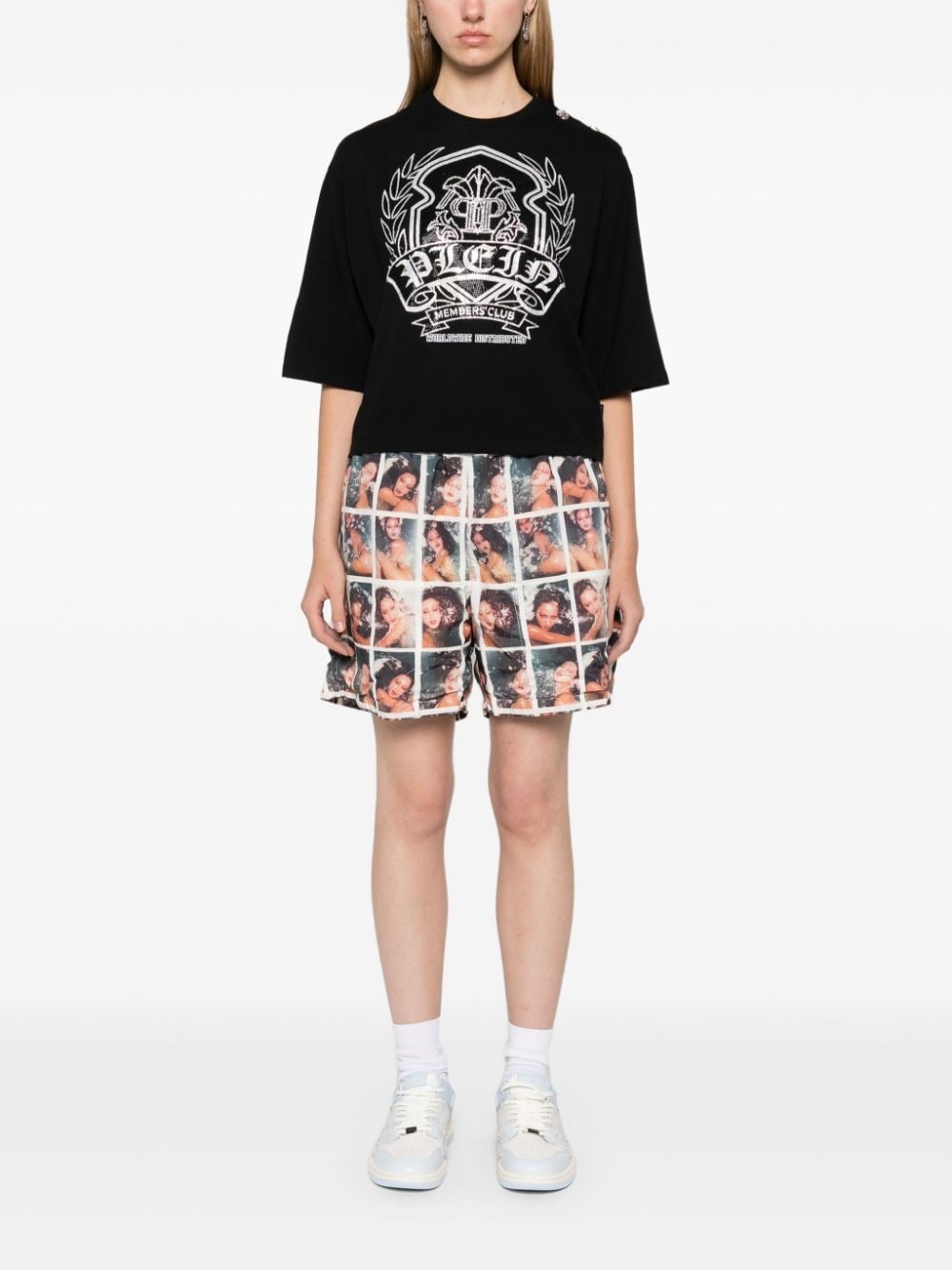 crystal-embellishment T-shirt - 2