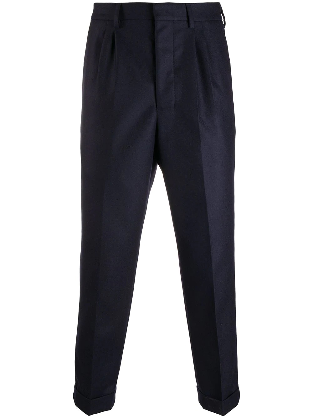 cropped tapered trousers - 1