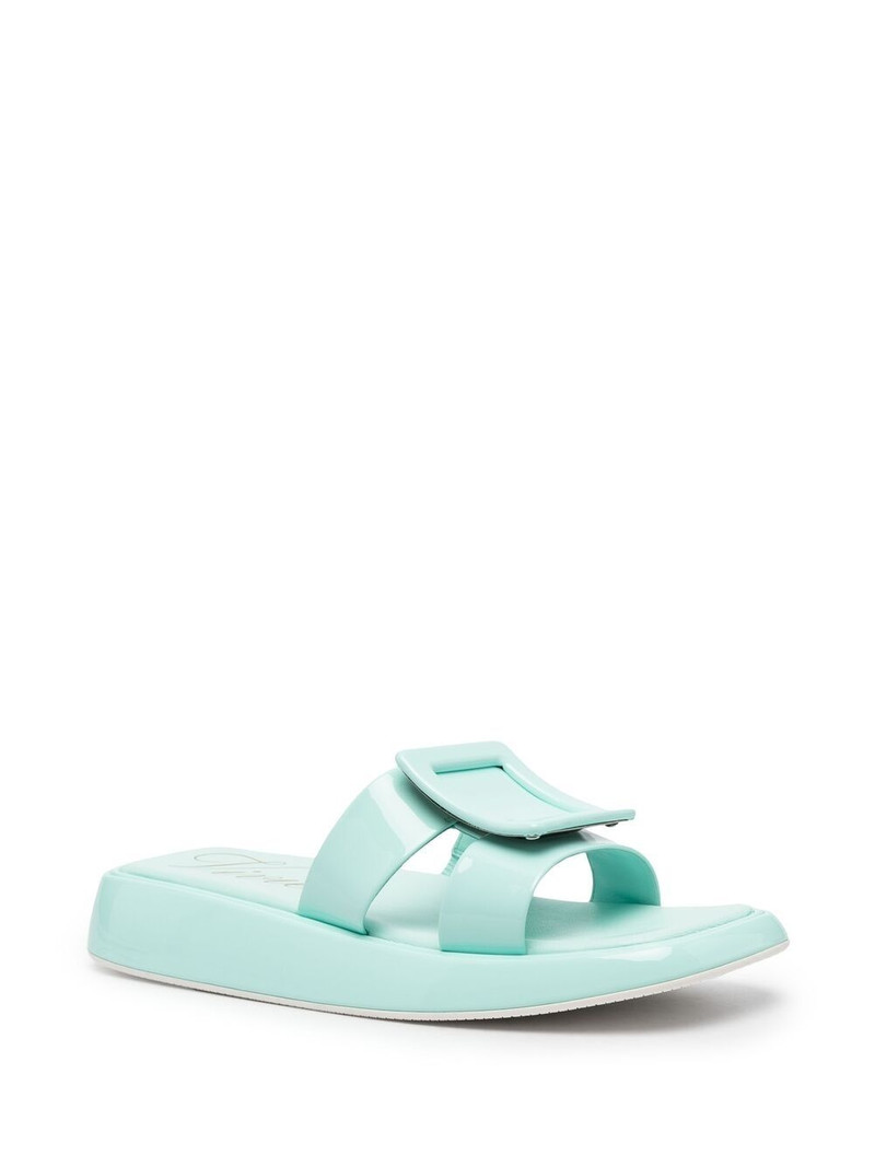 Roger Vivier buckle-embellished slides outlook