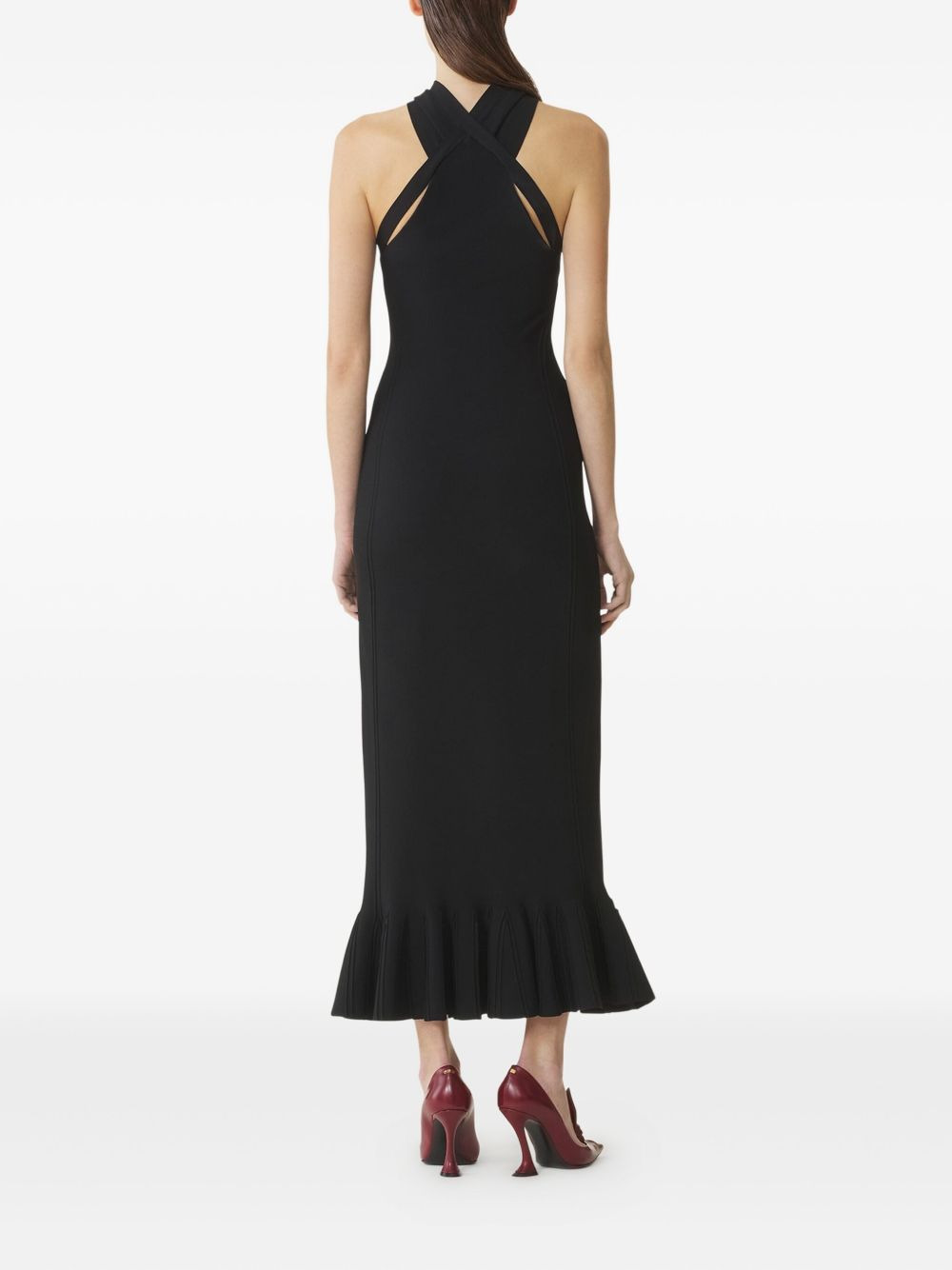 halterneck midi dress - 4