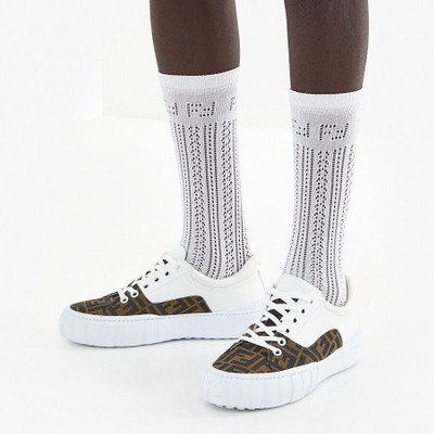 FENDI White cotton socks outlook