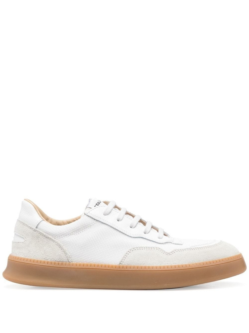 panelled low-top sneakers 1