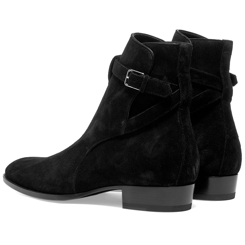 Saint Laurent Wyatt 30mm Suede Jodhpur Boot - 3