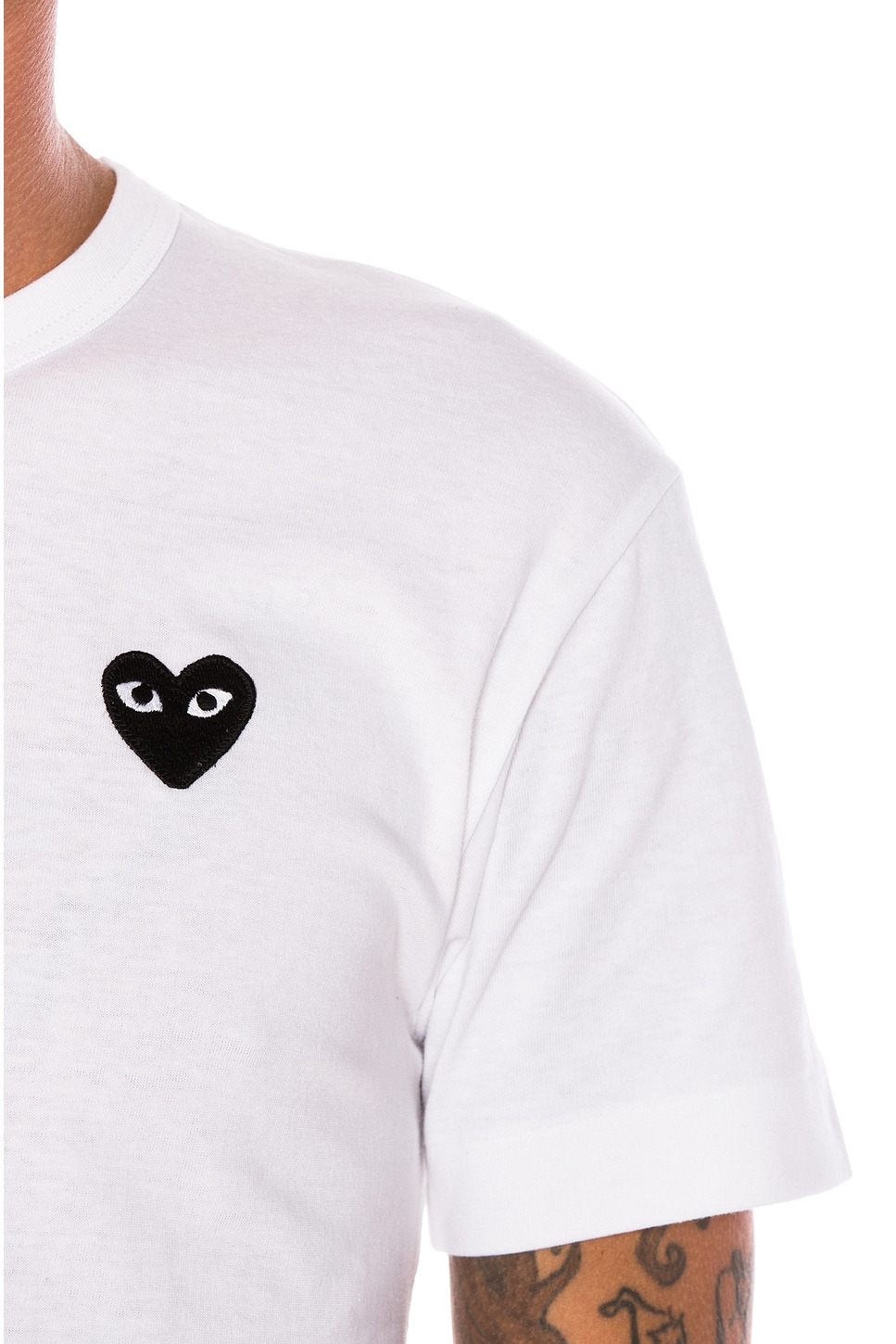 Cotton Tee with Black Emblem - 5
