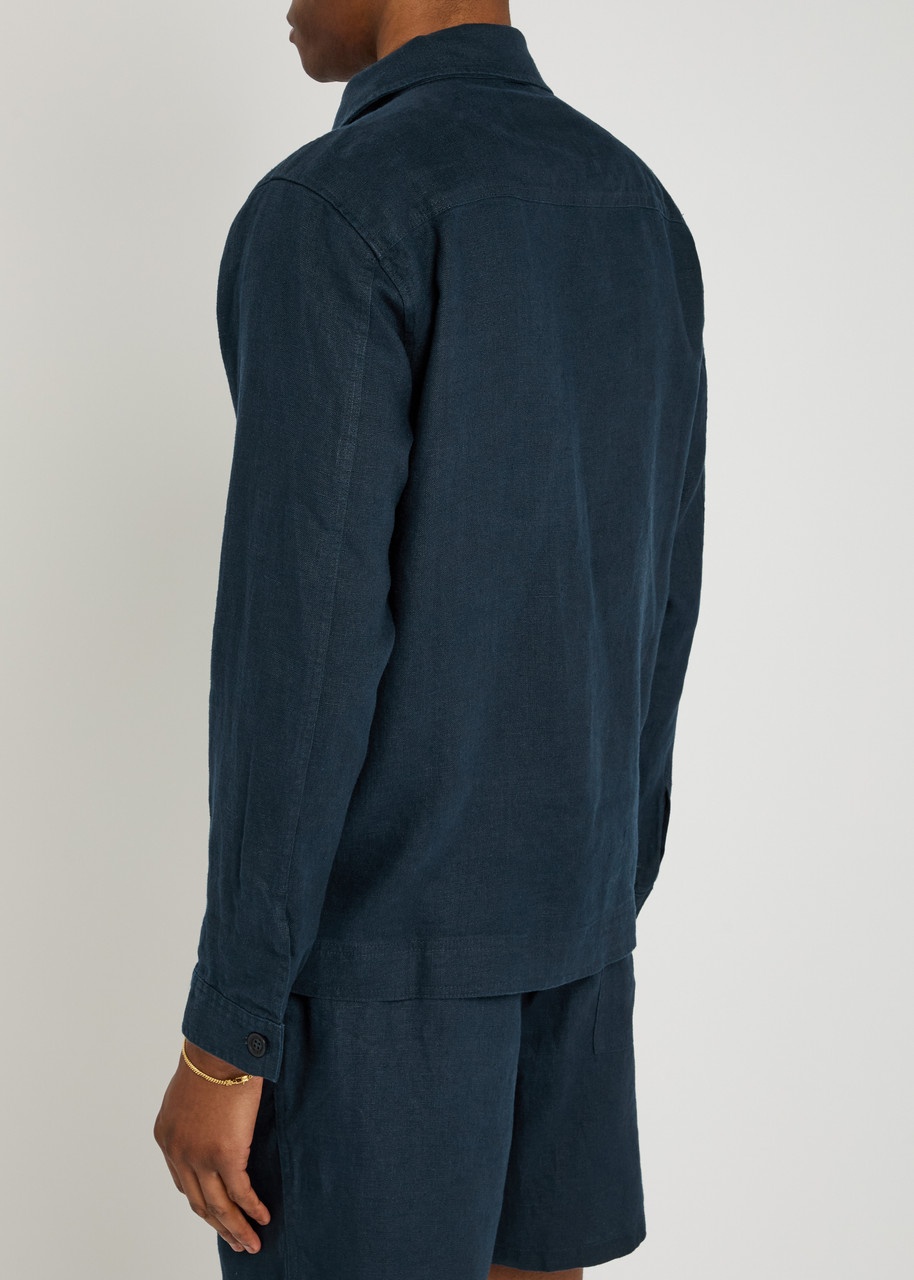 NN07 Olav Linen Overshirt Jacket - 3